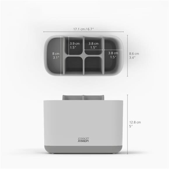 Compact toothbrush holder bathroom caddy storage electric toothbrush organizer - Picture 3 of 6